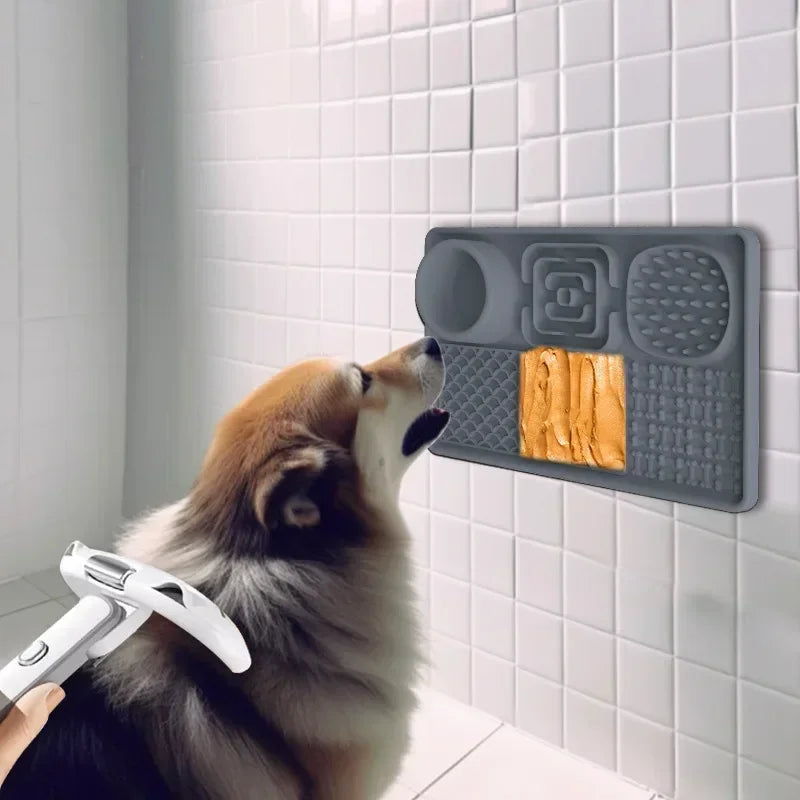 Slow Lick Mat for Dogs & Cats – Silicone Suction Licking Pad