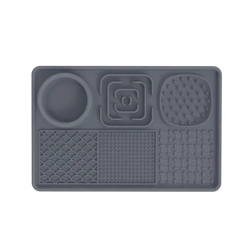 Slow Lick Mat for Dogs & Cats – Silicone Suction Licking Pad