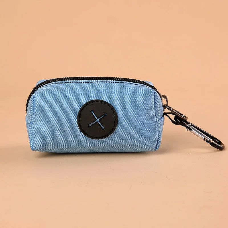 Canvas Dog Poop Bag Dispenser with Carabiner Clip – Eco-Friendly