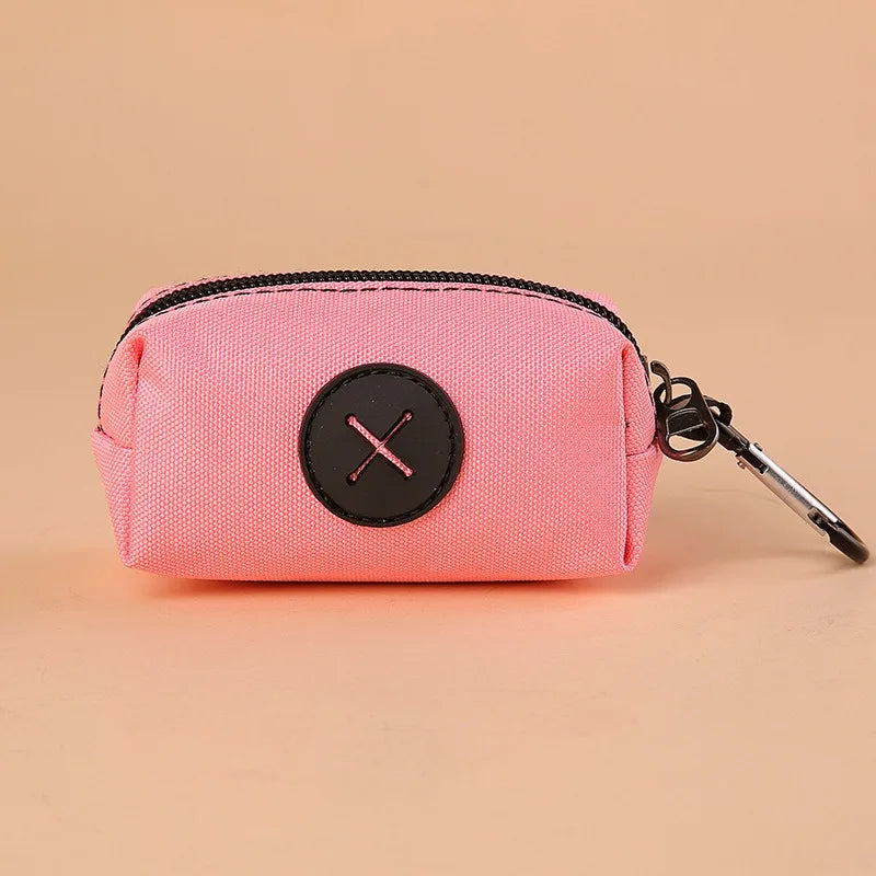 Canvas Dog Poop Bag Dispenser with Carabiner Clip – Eco-Friendly